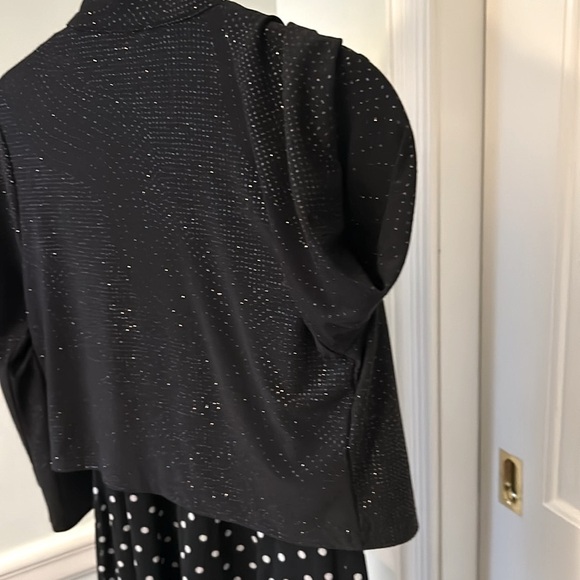 Like a Rhinestone Cowgirl Cropped Jacket Open Front Slinky Lightweight Fit S M L - Picture 8 of 8